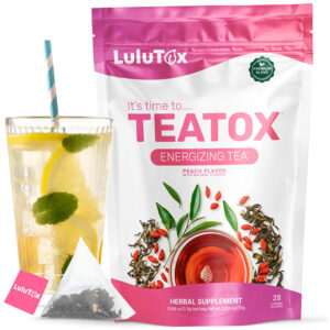 Detox Energizing Tea Lulutox Peach Flavor